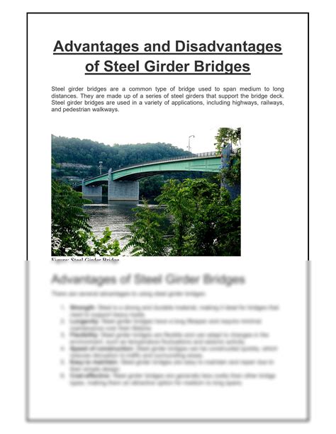 steel girder bridges disadvantages